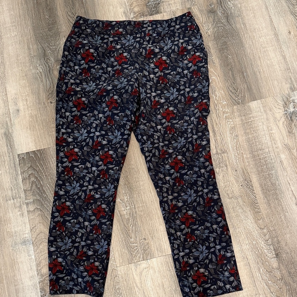 Carolina Belle Floral Patterned Pants sz 8